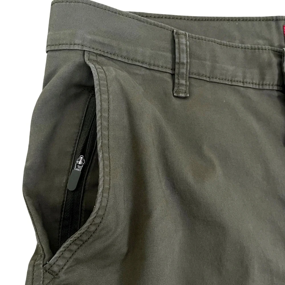 Levi's Mens XX Chino Shorts W33 Olive Green Soft Stretch Twill Taper 85229-0057